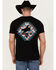 Image #4 - RANK 45® Men's Southwestern Print Bull Logo Short Sleeve Graphic T-Shirt, Black, hi-res
