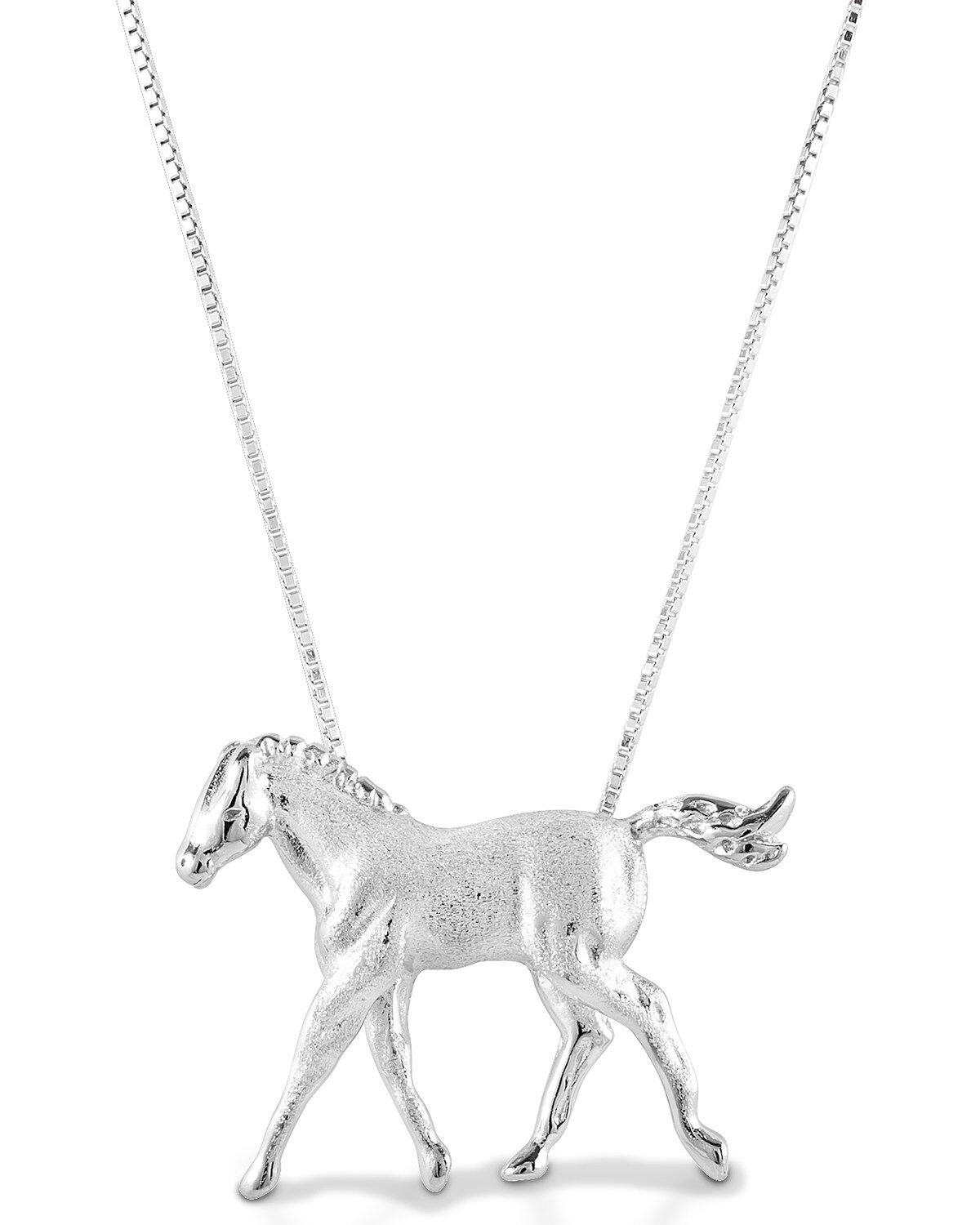 Kelly Herd Women's Trotting Colt Necklace, Silver, hi-res