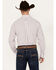 Image #4 - Ariat Men's Weston Windowpane Plaid Print Long Sleeve Button-Down Western Shirt, White, hi-res