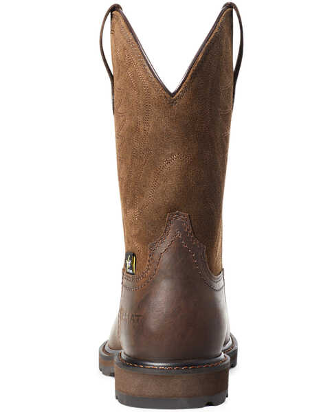 Ariat Men's Groundbreaker Metguard Western Work Boots - Steel Toe, Brown, hi-res