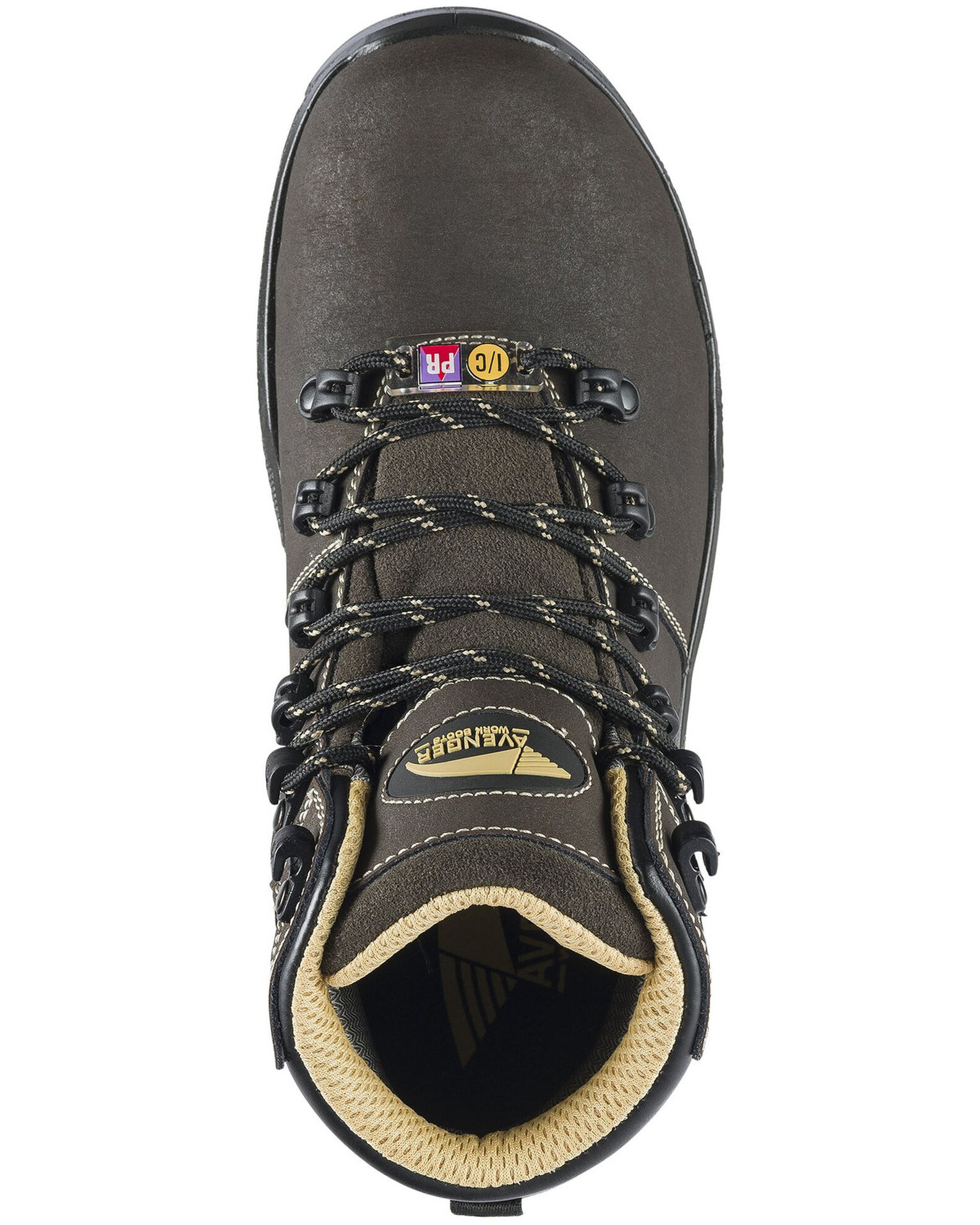 Image #6 - Avenger Women's Foundation Met Guard Waterproof Work Boots - Composite Toe, Brown, hi-res