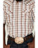 Image #3 - Cody James Men's Mount Vernon Small Plaid Short Sleeve Pearl Snap Western Shirt, Brown/blue, hi-res