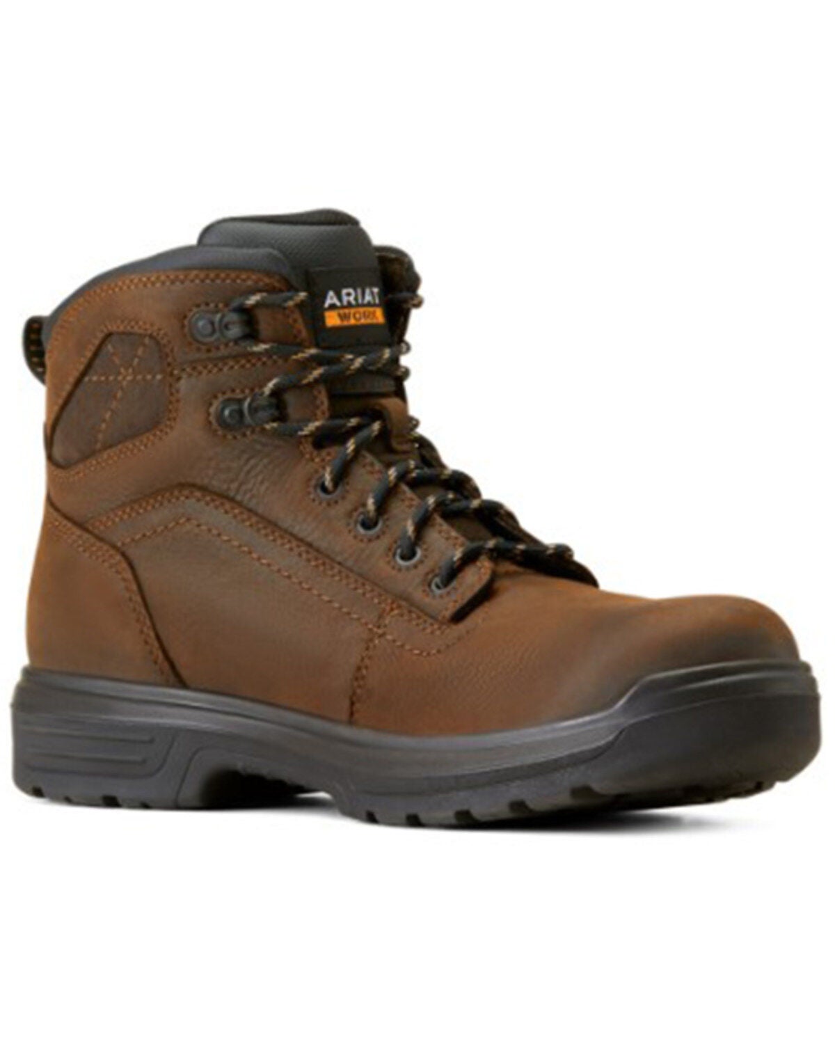 Ariat Men's Turbo 6" Waterproof Work Boots - Round Toe, Brown, hi-res