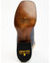 Dan Post Men's Exotic Water Snake Western Boots - Broad Square Toe, Blue, hi-res
