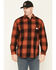 Image #1 - Carhartt Men's Hubbard Loose Fit Heavyweight Plaid Print Long Sleeve Flannel Shirt, Red, hi-res