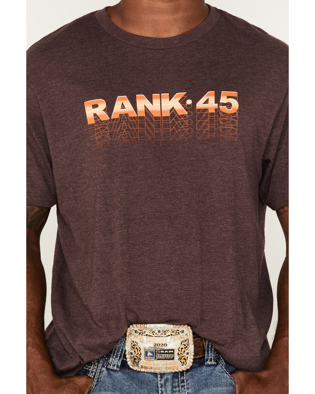 Image #3 - RANK 45® Men's Serape Shadow Logo Short Sleeve Graphic T-Shirt, , hi-res