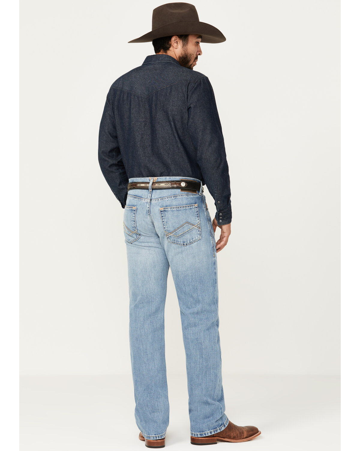 Product Name:  Ariat Men's M5 Hartley Waco Light Wash Straight Rigid Jeans