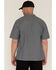 Image #4 - Thorogood Men's Striped Short Sleeve Button-Down Garage Shirt, Blue/white, hi-res