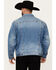 Image #4 - Wrangler Retro Men's Sherpa Lined Light Wash Denim Jacket, Light Wash, hi-res