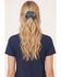 Image #2 - Shyanne Women's Calla Accessory Print Hair Scrunchie Pack - 2 Piece, Blue, hi-res