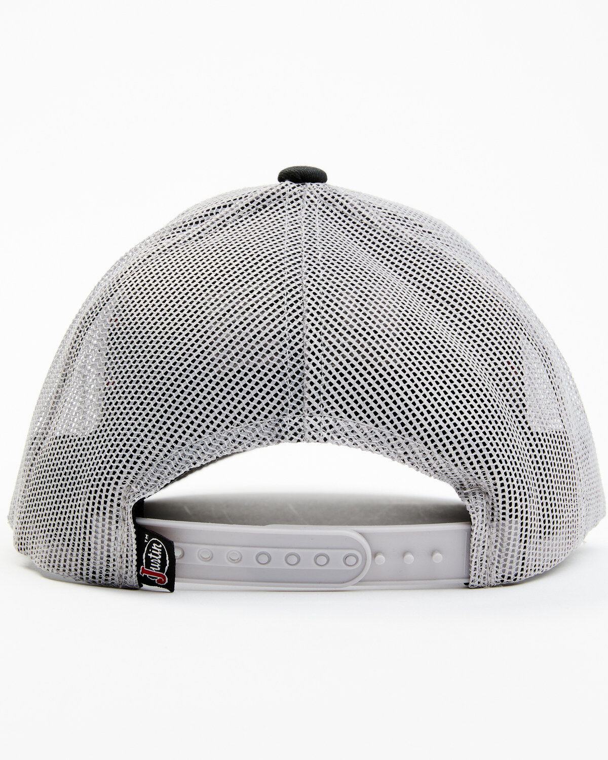 Image #3 - Justin Men's American Flag Embroidered Logo Patch Mesh Back Ball Cap, Black, hi-res