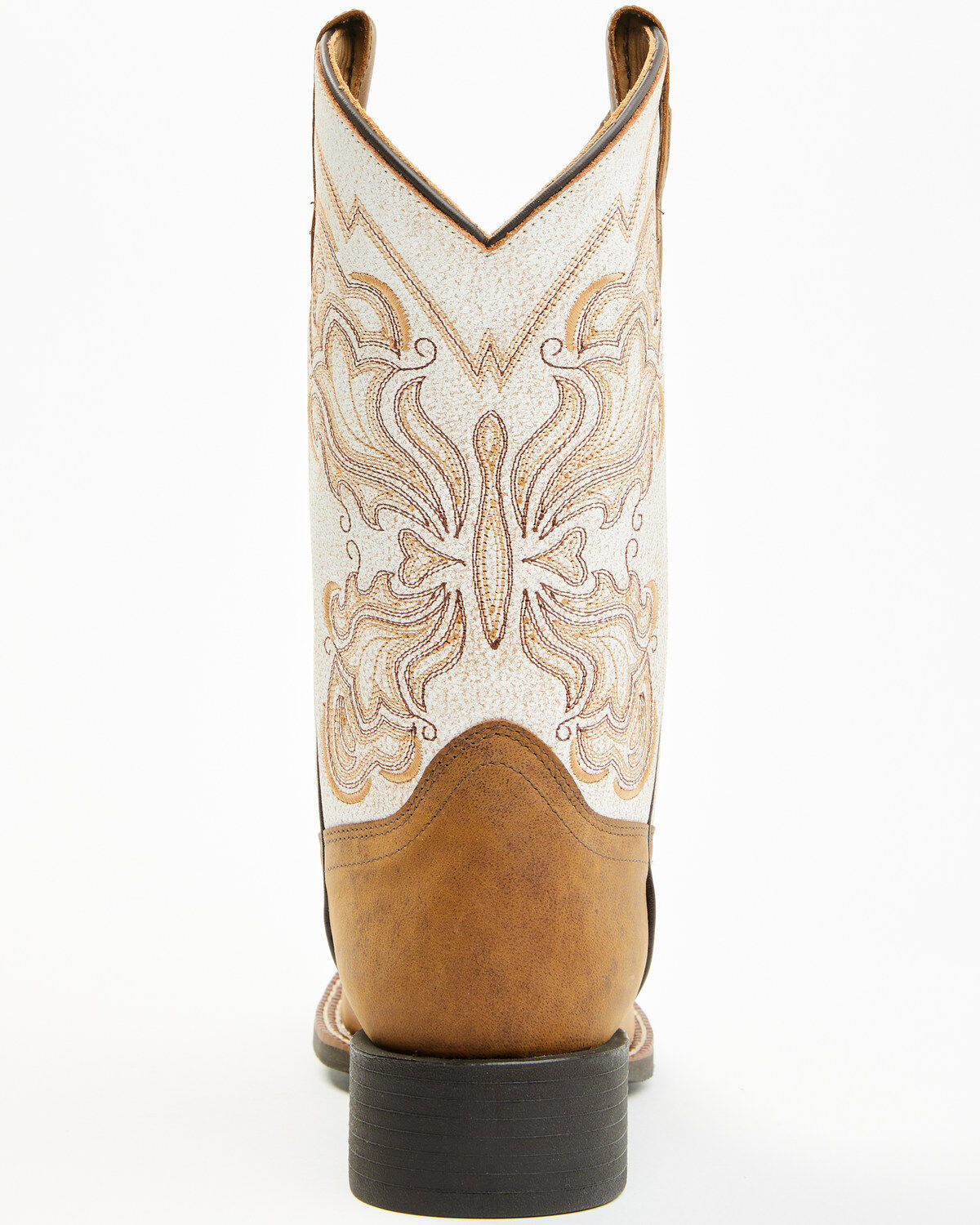 Image #5 - Shyanne Women's Flynn Western Boots - Broad Square Toe, Cream, hi-res