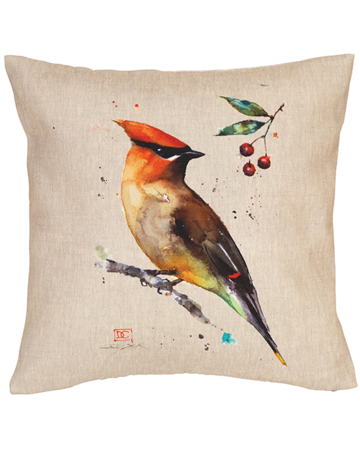 Carstens Home Waxwing Outdoor Pillow, Multi, hi-res