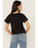 Image #4 - Shyanne Women's Last Night Lace Short Sleeve Cropped Graphic Tee, Black, hi-res