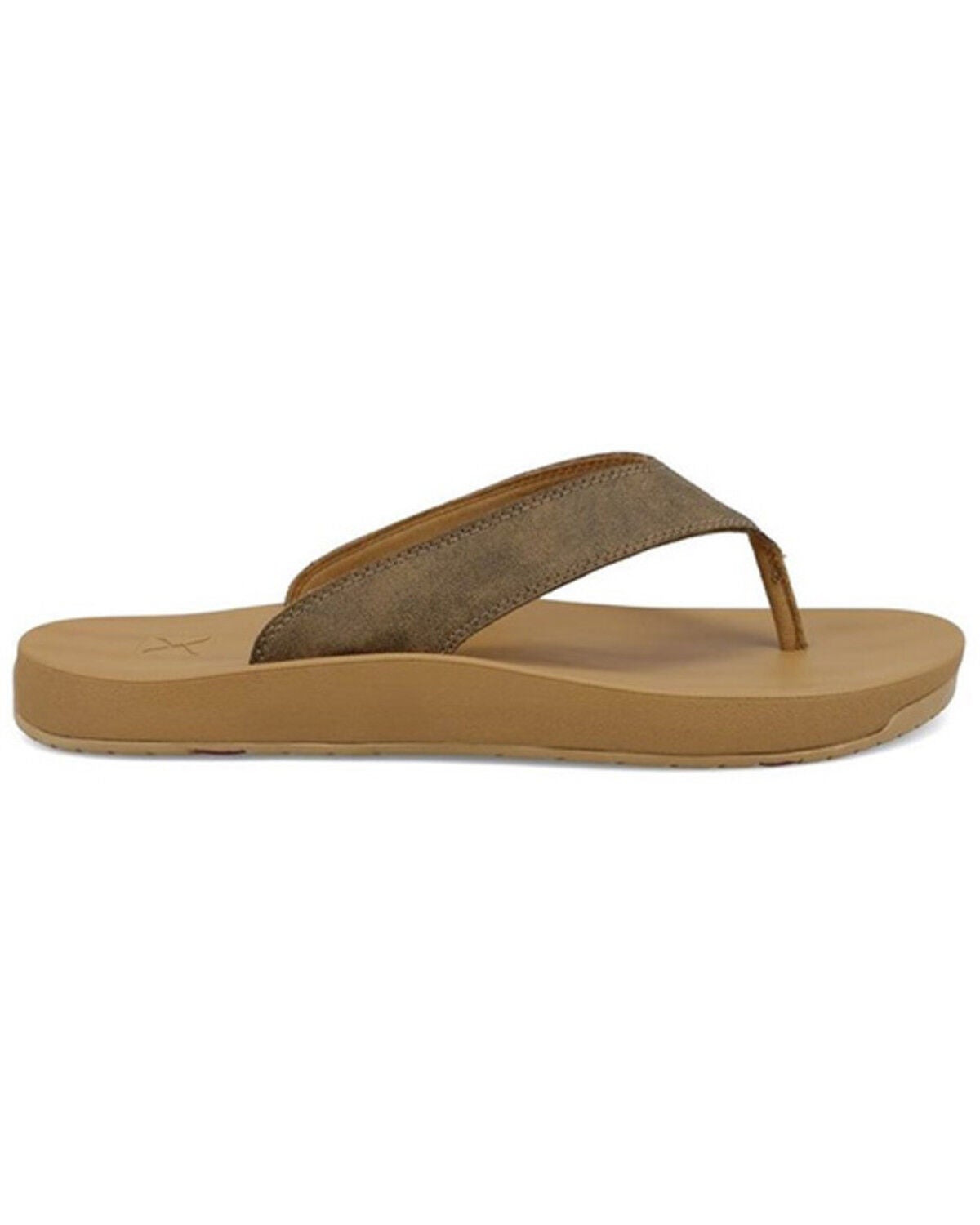 Hooey by Twisted X Flip Flops, Brown, hi-res