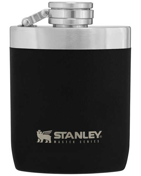 Image #1 - Stanley Black Hip Flask, Black, hi-res
