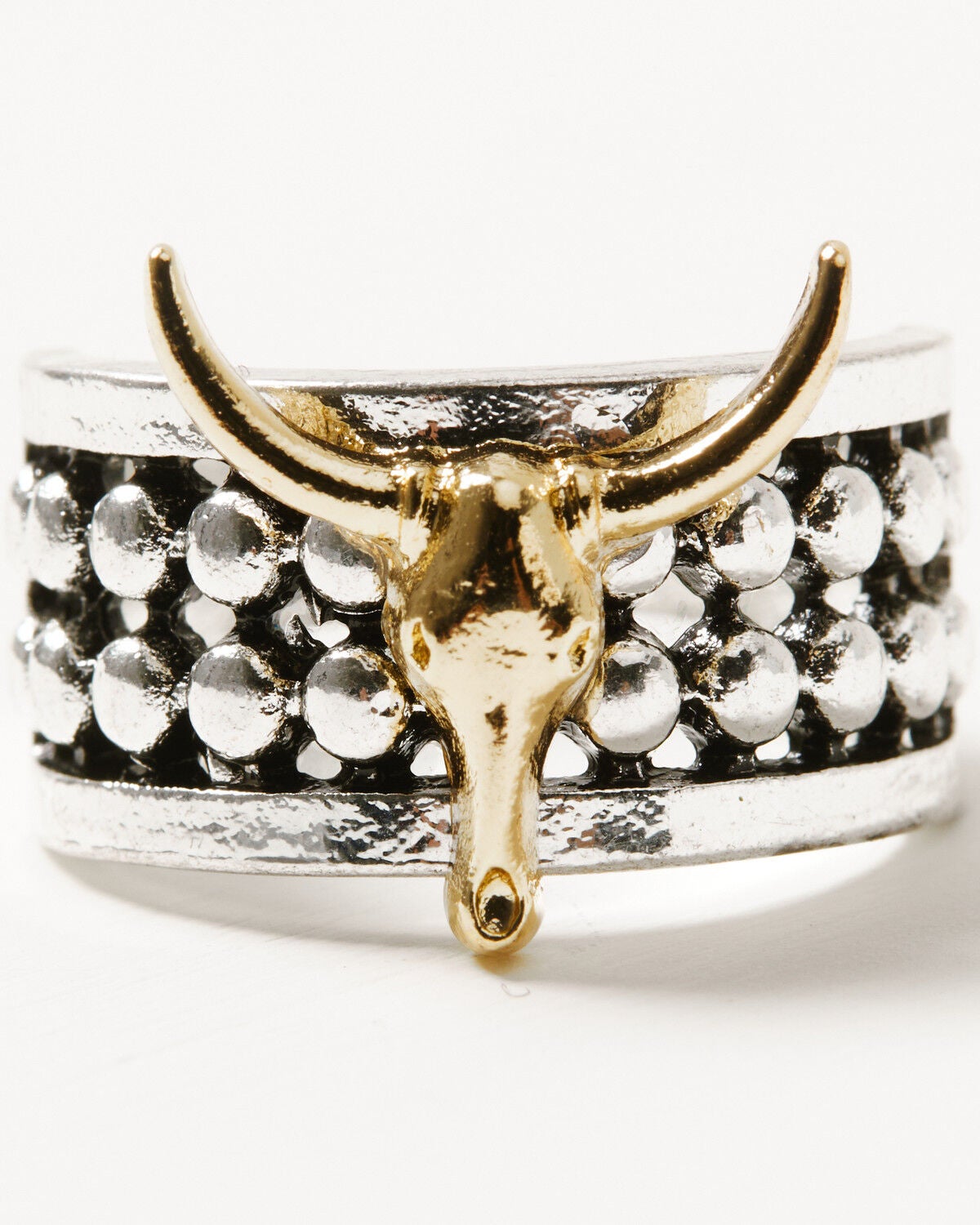 Image #4 - Shyanne Women's Steerhead Ring Set - 3 Piece, Silver, hi-res