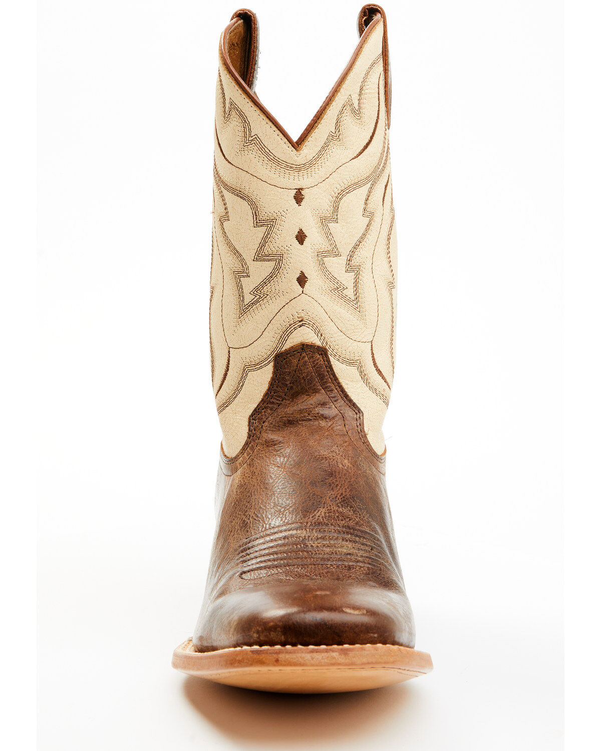 Image #4 - Cody James Men's Bone Western Boots - Broad Square Toe, Ivory, hi-res