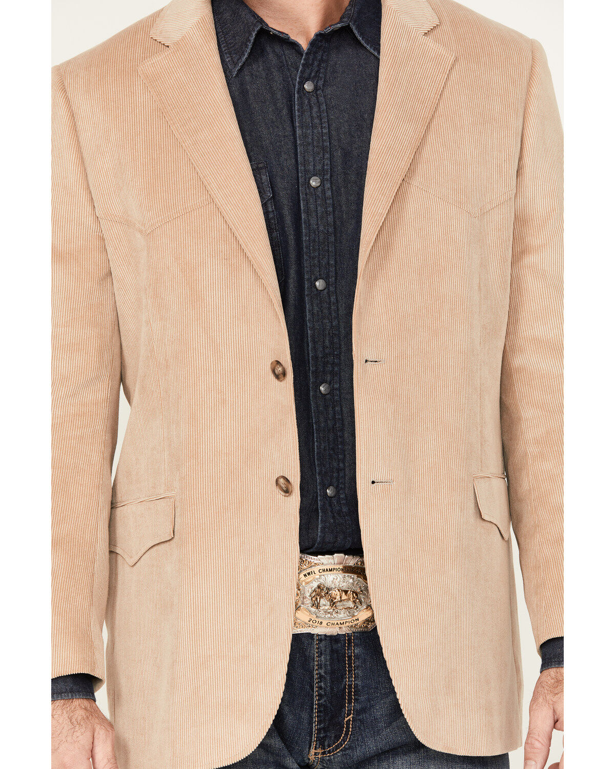 Image #3 - Cody James Men's Arkansas Corduroy Sportcoat, Tan, hi-res