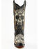 Image #4 - Corral Women's Floral Skull Embroidery & Studs Western Boots - Snip Toe, , hi-res