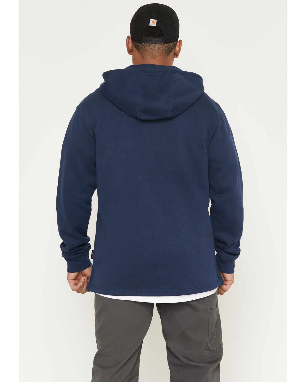 Image #4 - Hawx Men's Stillhouse Half Zip Hooded Jacket, Navy, hi-res
