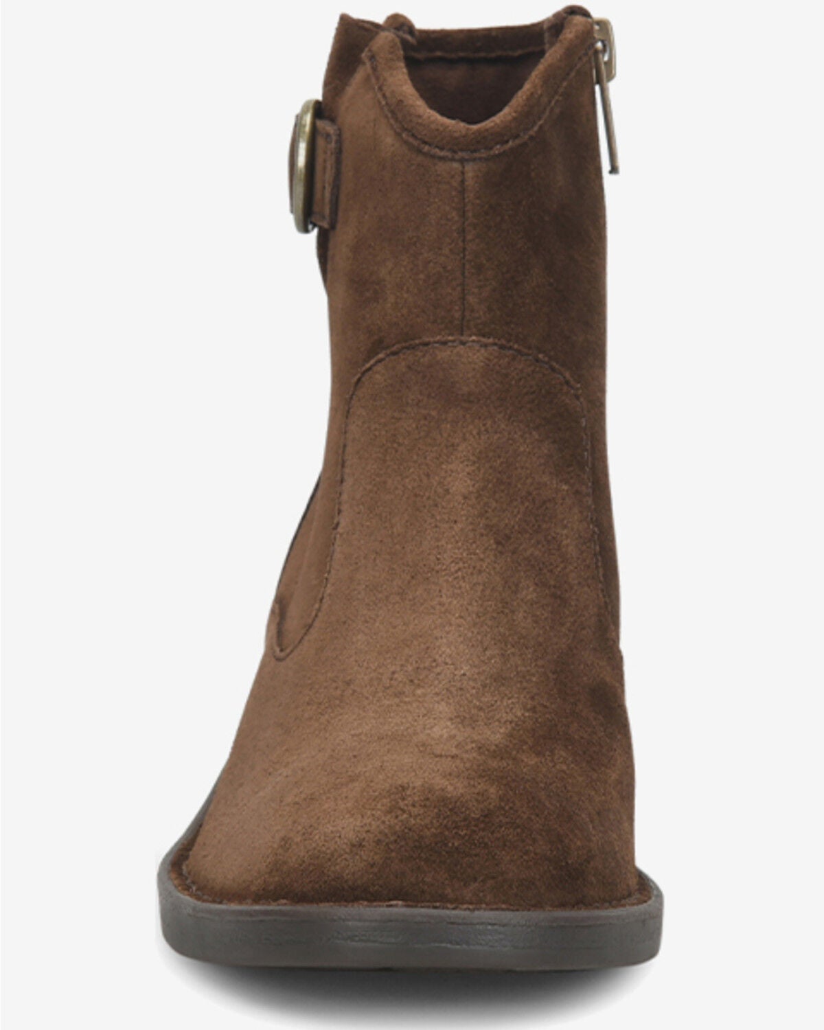 Image #4 - Born Women's Charlie Booties - Round Toe, Chocolate, hi-res