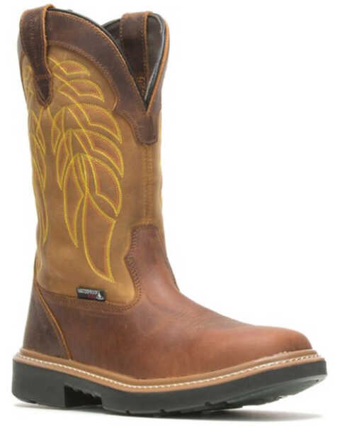 Wolverine Men's Rancher Durashocks® CarbonMAX® Wellington Work Boots - Composite Toe, Gold, hi-res