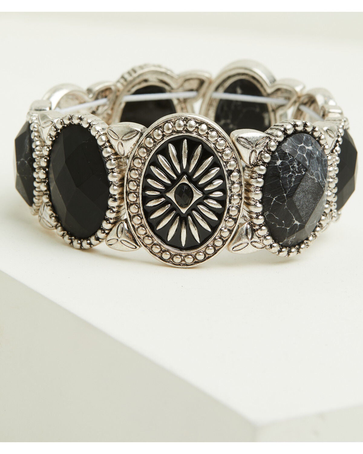 Image #1 - Lainey Wilson Women's Stone Stretch Bracelet, Black, hi-res