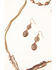 Image #3 - Shyanne Women's Desert Dreams Multi Layer Feather Jewelry Set - 2 Piece, Rust Copper, hi-res