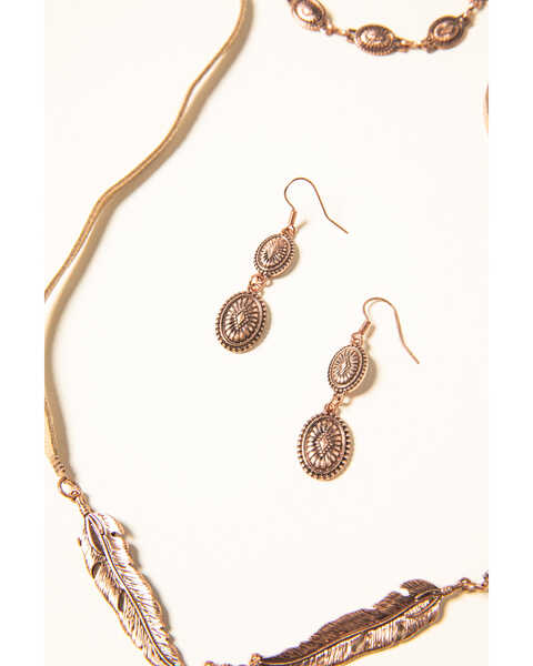 Image #3 - Shyanne Women's Desert Dreams Multi Layer Feather Jewelry Set, Rust Copper, hi-res