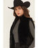 Image #3 - Ariat Women's Echo Faux Leather Reversible Puffer Vest, Black, hi-res