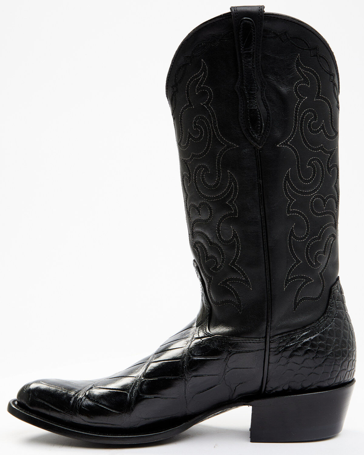 Image #3 - Cody James Men's Exotic American Alligator Western Boots - Round Toe, Black, hi-res