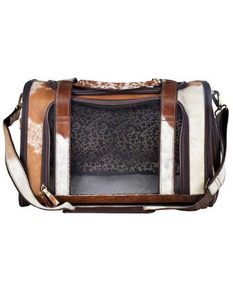 Myra Bag Window Hair-On Leather Dog Bag, Multi, hi-res