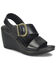 Image #1 - Born Women's Sapphire Wedge Sandals, Black, hi-res