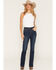 Image #1 - Rock & Roll Denim Women's Dark Wash High Rise Sculpted Vintage Bootcut Stretch Denim Jeans, Dark Wash, hi-res