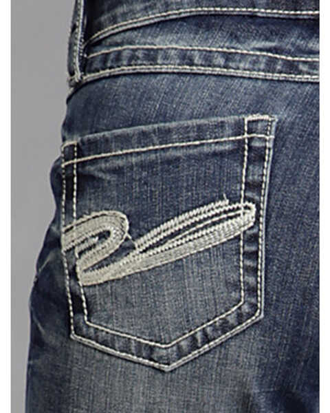 Image #4 - Stetson Women's 816 Fit White "S" Stitch Bootcut Jeans, Denim, hi-res