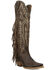 Image #1 - Dan Post Women's Prairie Dancer Tall Western Boots - Snip Toe, Brown, hi-res