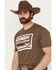 Image #2 - Cinch Men's Cattle Company Logo Short Sleeve Graphic T-Shirt, Brown, hi-res