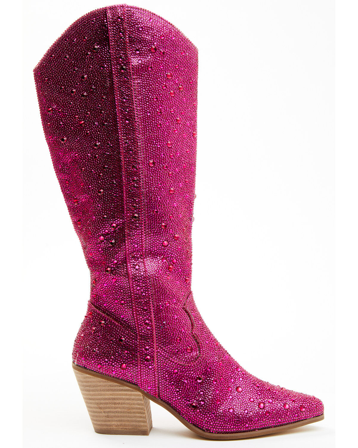 Image #2 - Matisse Women's Boot Barn Exclusive Nashville Embellished Tall Western Boots - Snip Toe, Pink, hi-res