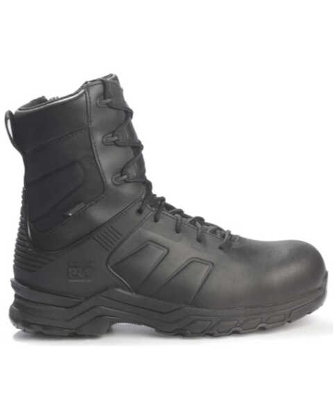 Image #2 - Timberland Men's Hypercharge Waterproof Work Boots - Composite Toe, Black, hi-res