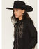 Image #2 - Rock & Roll Denim Women's Boot Stitch Collared Top Long Sleeve Snap Western Shirt, Black, hi-res