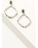 Image #1 - Shyanne Women's Facet Silver Bead Statement Earrings, Silver, hi-res