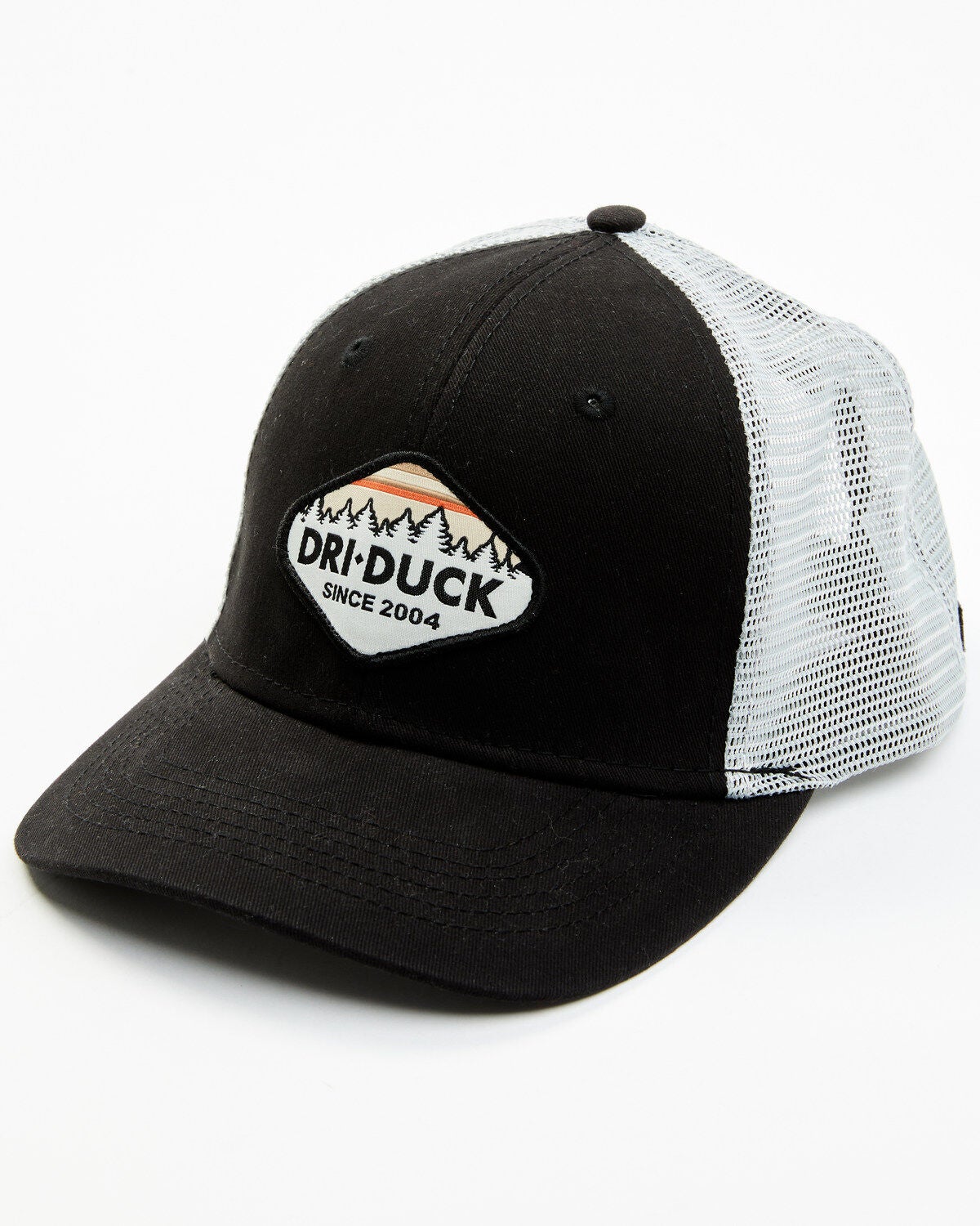 Dri-Duck Men's Hudson Tree Line Patch Ball Cap, Black, hi-res