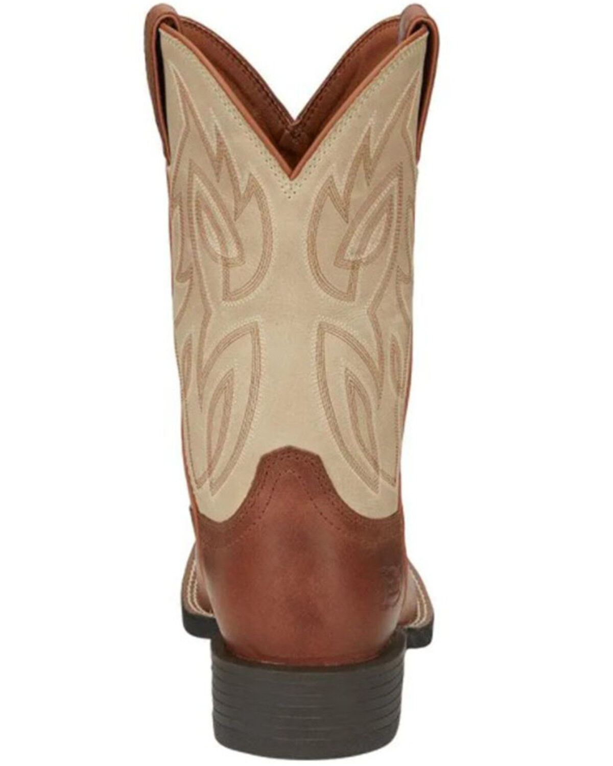 Image #5 - Justin Men's Canter Performance Western Boots - Broad Square Toe, Brown, hi-res