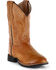 Image #1 - Cody James® Children's Showdown Round Toe Western Boots, Tan, hi-res