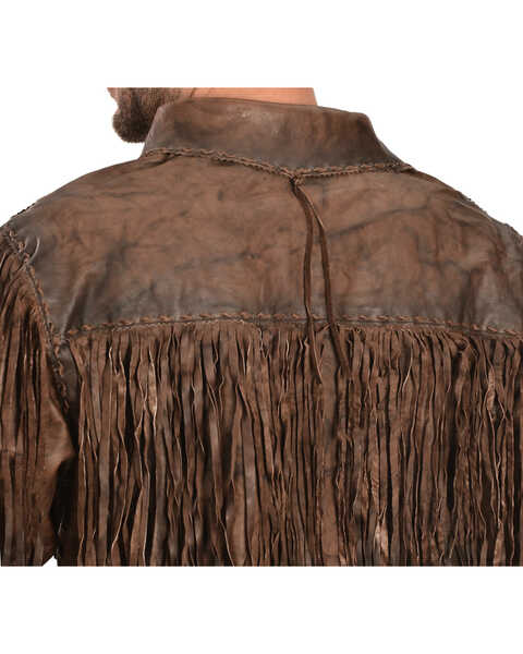 Image #5 - Kobler Leather Men's Chirikahua Leather Shirt, Brown, hi-res