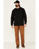 Carhartt Men's Loose Fit Heavyweight Long Sleeve Logo Graphic Work T-Shirt, Black, hi-res