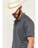Image #2 - Ariat Men's TEK Solid Classic Fit Short Sleeve Button-Down Polo Shirt, Dark Grey, hi-res