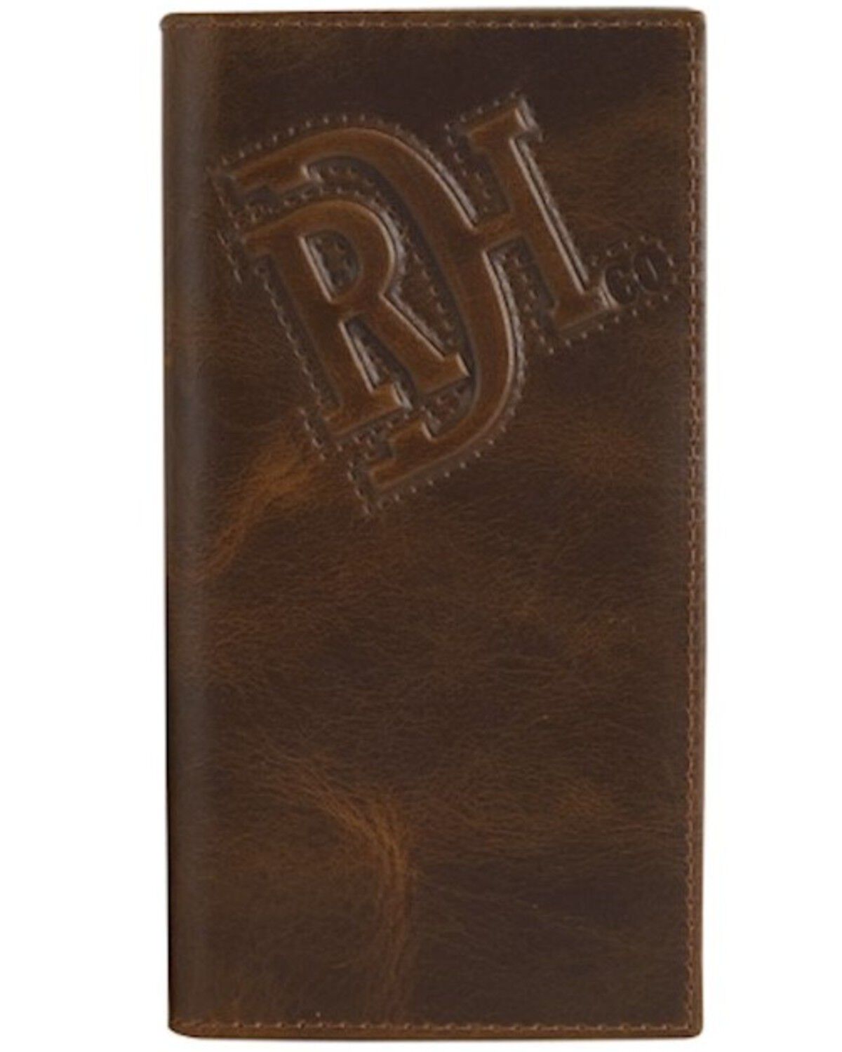 Red Dirt Hat Men's Raised Logo Rodeo Wallet, Brown, hi-res