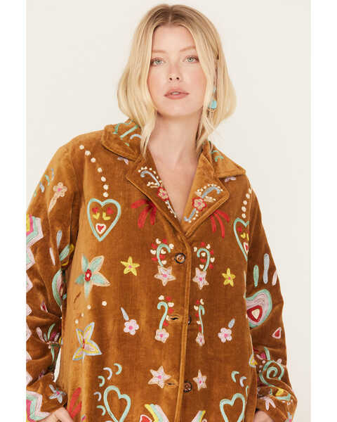 Image #2 - Talisman Women's Woodstock Embroidered Coat, , hi-res